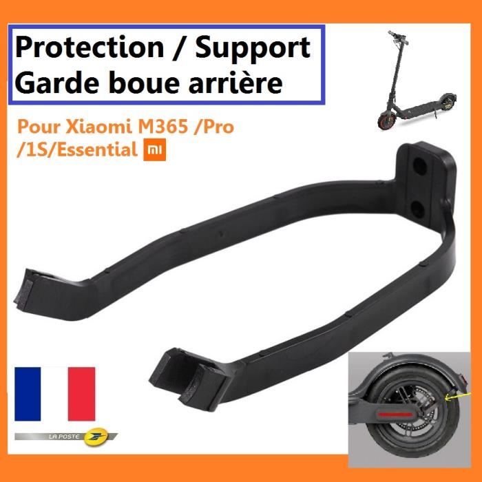 Garde-boue Xiaomi M365 + Support Anti-casse - Kit Complet Noir, Autocollants Réfléchissants, Facile à Installer