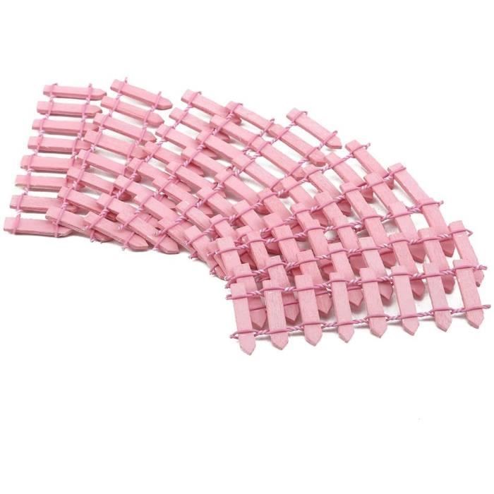 10 Pièces Clôture De Jardin Blanche - Décoration Pelouse Et Parterre De Fleurs