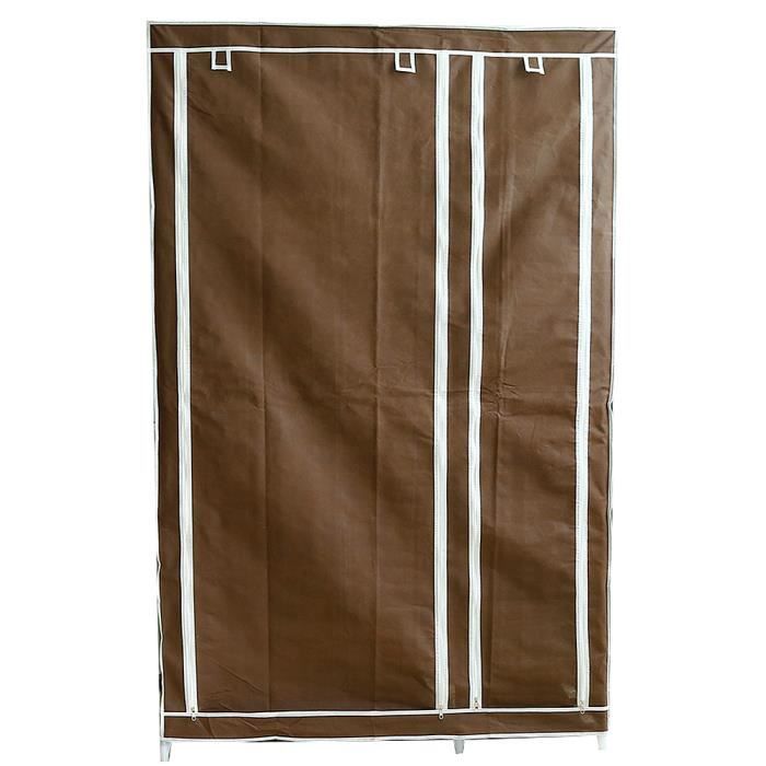 Armoire penderie - Meuble de chambre - Marron - 110 x 45 x 178 cm