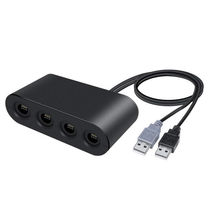 Adaptateur pour Wii U GameCube, 4 Ports GameCube Converter pour