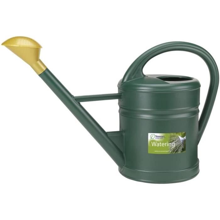 Arrosoir De Jardin Stewart - 10 Litres, Vert Classique - Bec Long Et Poignée Pratique