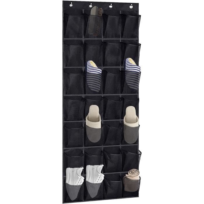 Zstar Étagère à Chaussures 20 Paires - Organiseur Porte Avec Poches Profondes - Rangement Mural Multifonction Pour Chaussures Et Bottes