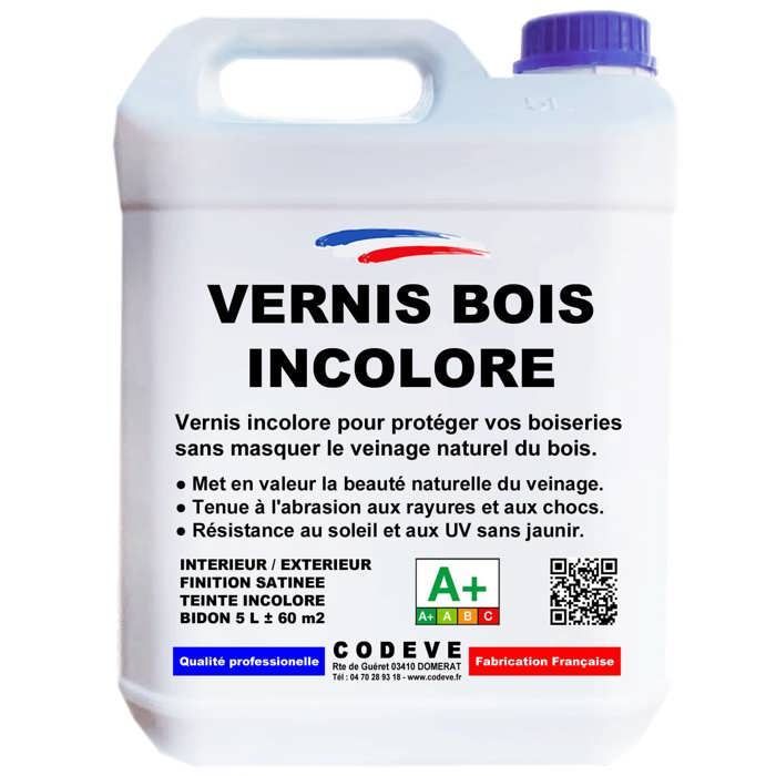 Vernis Bois Incolore - Pot 5 L - Codeve Bois