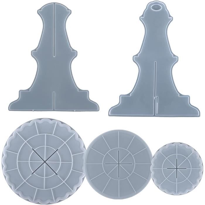 Moule Silicone Plateau Rond 21 Cm - Pour Résine époxy, Béton, Chocolat, DIY, Plage -40°C à +230°C
