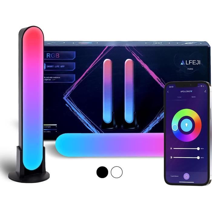 Lampe D'ambiance Tactile RGB Multicolore - Portable, Rechargeable USB, LED, Veilleuse Relaxante Minimaliste