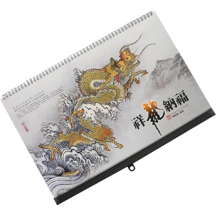 Calendrier Suspendu 2024 Relié En Spirale Calendrier Chinois Année Du Dragon  Calendrier Mural Planificateur Mensuel Calendrie[H2519] - Cdiscount  Beaux-Arts et Loisirs créatifs