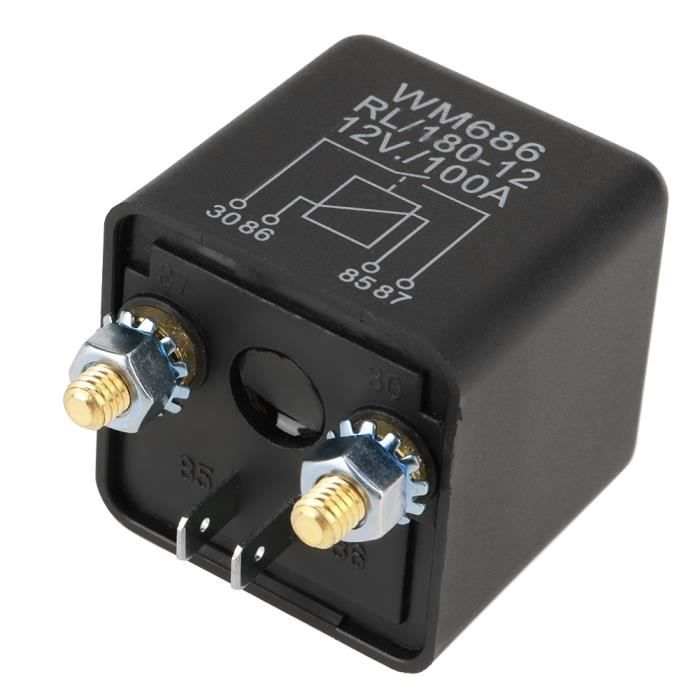 Lanqi 12V 100A Relais de démarreur de voiture résistant ouvert normal pour la batterie de contrôle