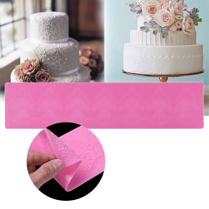 Moule Gateau Floral Dentelle Silicone Patisserie Gaufrage Sugarcraft Mariage Decoration Diy Outils De Cuisson Cdiscount Maison