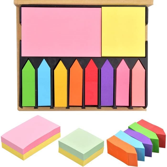Notes Feuilles Ensemble Notes Autocollantes 2400 Feuilles, Notes Super Sticky Notes 2 ...