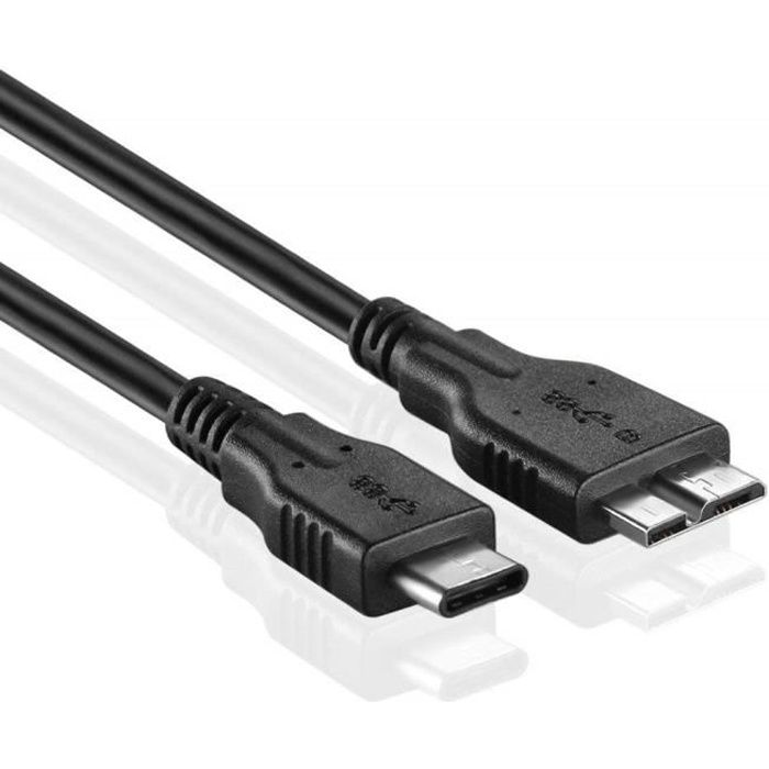 3 m Rouge Basics Câble en nylon à double tressage USB de type C vers Micro B 2.0 mâle 
