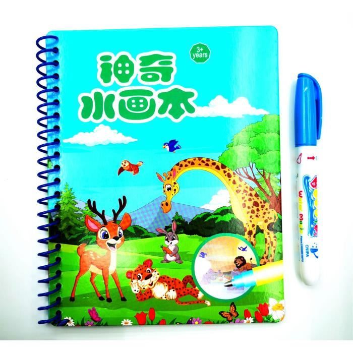 Melissa & Doug Water Wow Safari – Livre D’Activités Coloriage à L’Eau Réutilisable Pour Enfants 3-7 Ans