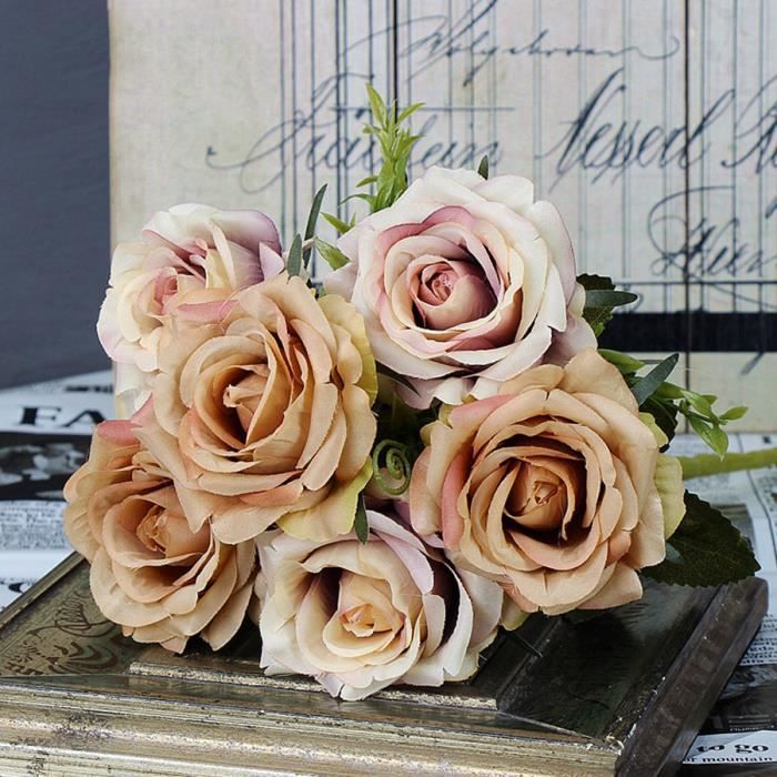Bouquet rose grand FLEURS ARTIFICIELLES-DECO