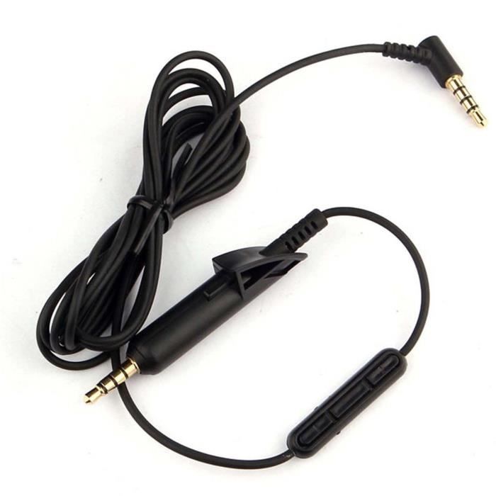 3 5mm Remplacement De Cable Audio Avec Microphone Pour Bose Quietcomfort Qc15 Qc2 Ecouteur Casque Ecouteurs Avis Et Prix Pas Cher Cdiscount