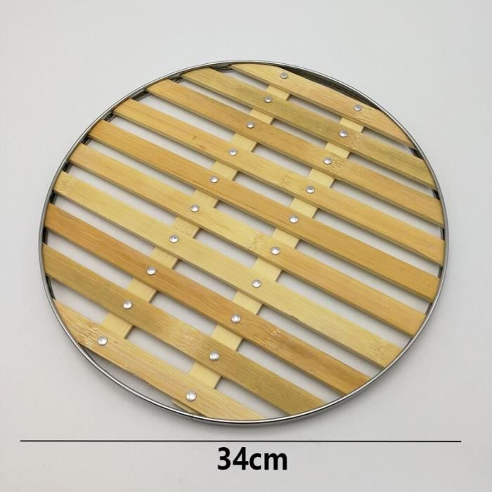 Rond Grille De Cuisson Air Fryer Inoxydable - Support Cuisson Vapeur Ronde En Acier Inoxydable Multifonction