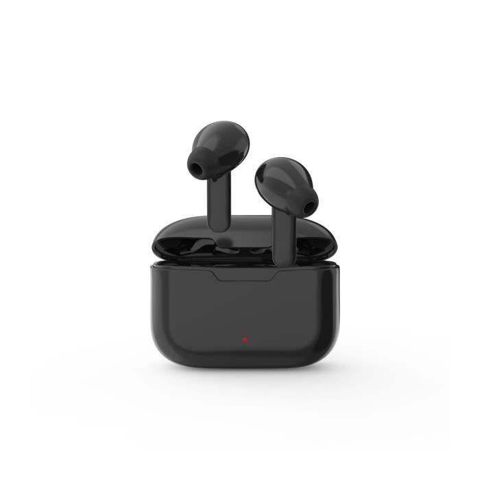 Ecouteurs sans fils Bluetooth 5.1 avec étui de charge - Noir