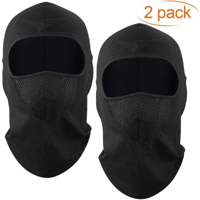 Cagoule Balaclava Cache-Cou Masque Tour de Cou Coupe-Vent en Tissu Polaire  Hiver Moto Ski Scooter Randonnée Vélo