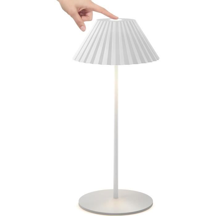 Lampe à Poser Sans Fil Rechargeable, Dimmable, IP54 étanche Lampe LED pour  l'intérieur et l'extérieur - Noir - Cdiscount Maison