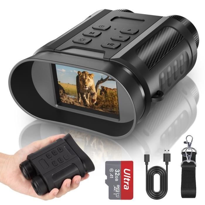 Jumelles de Vision Nocturne COOLIFEPRO N9 Zoom 8X Infrarouge 300M Lampe Torche 20M Cdiscount Appareil Photo