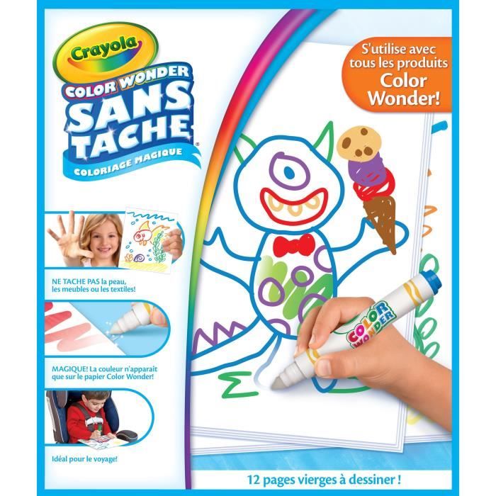 crayola recharge pages blanches color wonder coloriage magique cdiscount jeux jouets power rangers mignon