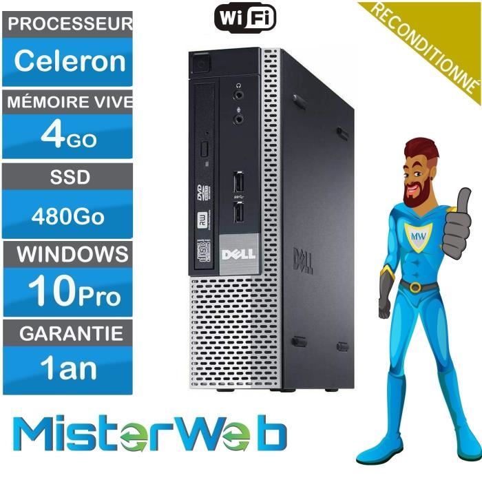 Pc Dell 780 Mini Celeron Windows 10 Pro - vue 2