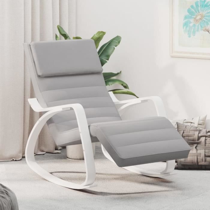 Chaise Longue Inclinable 2 En 1 – Transat + Fauteuil à Bascule – Repose-pieds – Textilène – Jardin, Terrasse, Camping – TecTake - 10