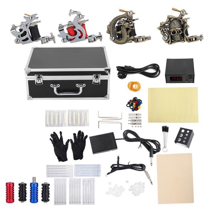 Kit Machine à Tatouer Professionnelle - Stylo, Pédale D'alimentation, Matériel Complet Neuf