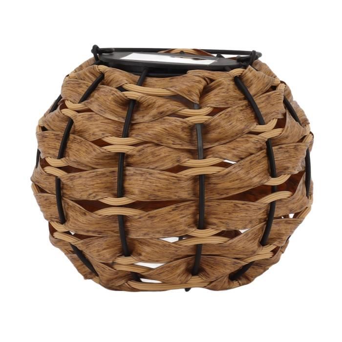EJ.life Suspension en rotin Lanterne Solaire D'extérieur, Boule de