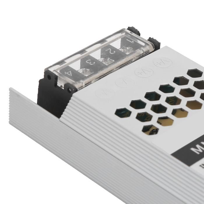 Transformateur étanche IP67 220V à 12V/24V 60W - Alimentation LED Pour éclairage Extérieur, Imperméable