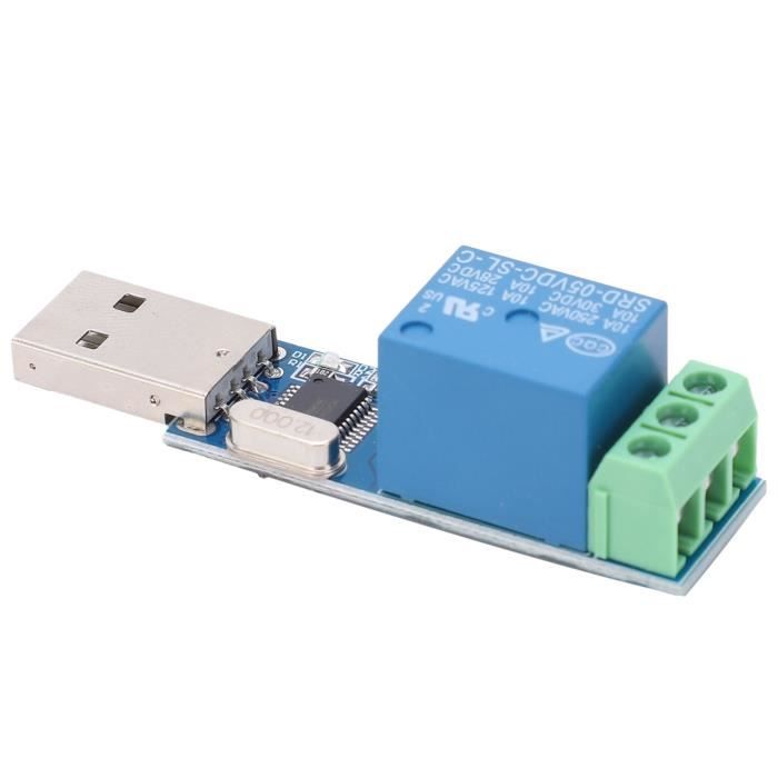 Module Relais USB Intelligent HALJIA | Commande Arduino 5V 10A CH340