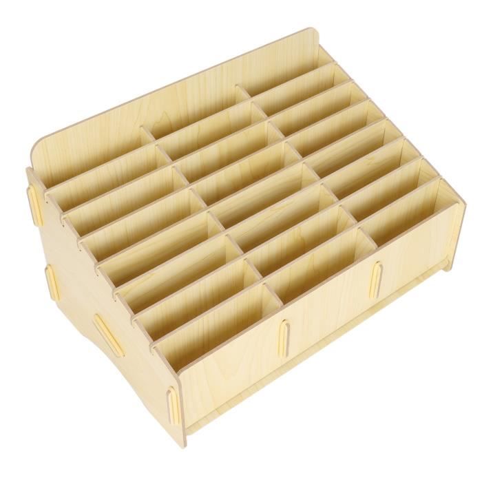 Boîte De Rangement De Bureau En Bois, Porte-stylo, Boîte De Rangement