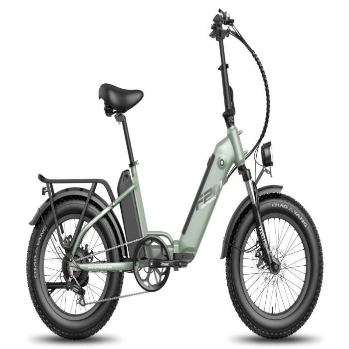 Vélo électrique FAFREES FF20 Polar - 500W, autonomie 110KM, freins à disque - Vert