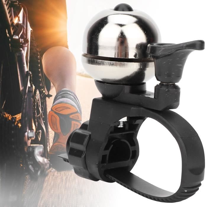Sonnette De Vélo En Alliage Alu/ABS – 80-110 DB, Compatible Guidon 22-24 Mm, Imperméable, Installation En 2 Min – Pour Route, VTT, Enfant, Scooter