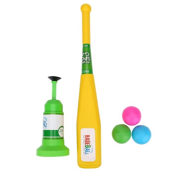 Machine à catapulte de Baseball - Jouet pour enfants - Rose - 9 balles