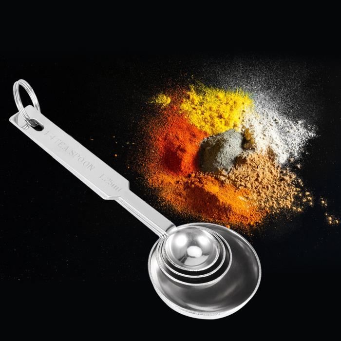 Moulu Cuillère à Café 2 En 1 - Inox - Mesure 15 Ml - Tamper Cuillere Doseuse Cafe