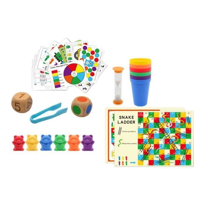 Ours colorés à compter Gleeporte avec tasses de tri coordonnées