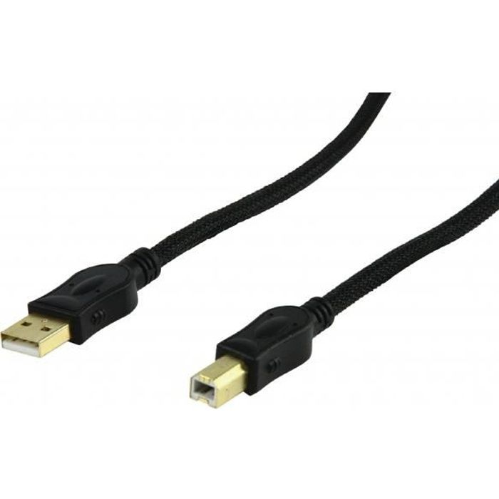 Noir câble de données USB pour imprimante HP Deskjet 3630, 2130, 4500,  1512, 4520, 1110, 2540, 3632 AIO, 1510, 3830, 3830, 1050 A, - Cdiscount  Informatique