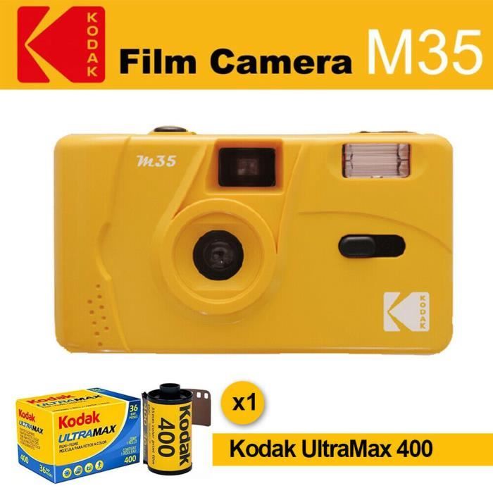 Kodak Vintage Retro M35 35mm Film Camera Jaune + UltraMax 400 Film 36