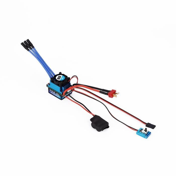 AJL 6860 RTR RC Voiture Brossée ESC 60A Contrôleur de Vitesse Électronique Étanche pour 1/10 RC Voiture Bateau Tank Modèles