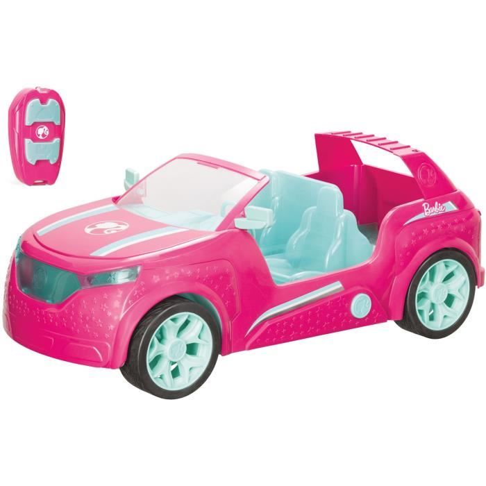 véhicule télécommandé barbie cruiser suv 44cm - sons et lumières - mondo motors