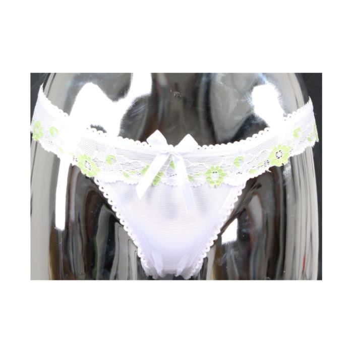 String Blanc String Femme Bicolor 0558 - Blanc Blanc - Cdiscount Prêt-à-Porter