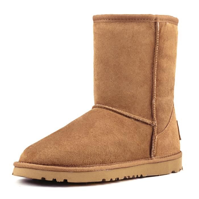 botte homme fourrée mouton
