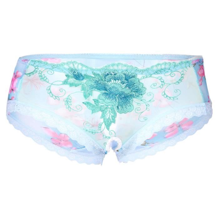 IEFIEL Slip Taille Basse Homme Ouvert SousVêtements Transparent