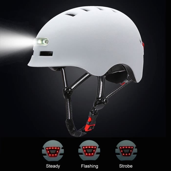 Casque Vélo Route Rockible Avec Visière - Ultra Résistant, Hyper Respirant, Taille Réglable 57-62 Cm Pour Homme/Femme