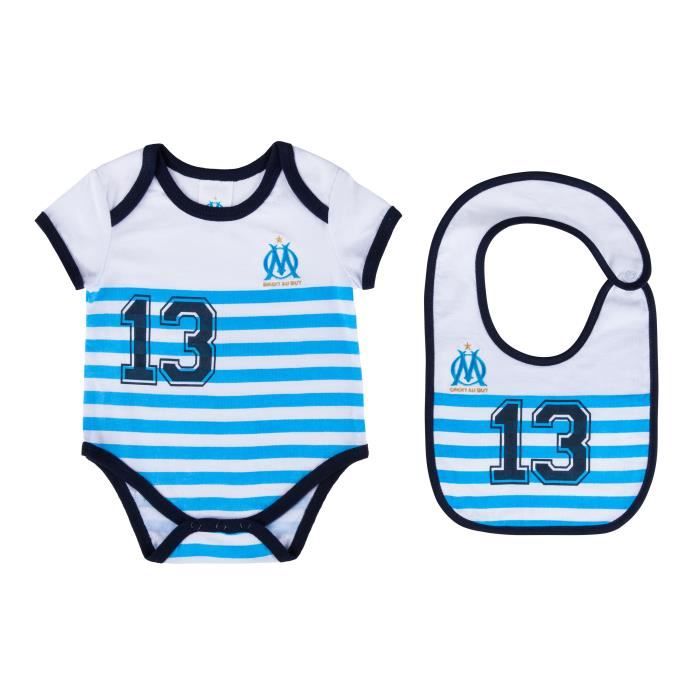 Body Bavoir Om Bebe Collection Officielle Olympique De Marseille Cdiscount Puericulture Eveil Bebe