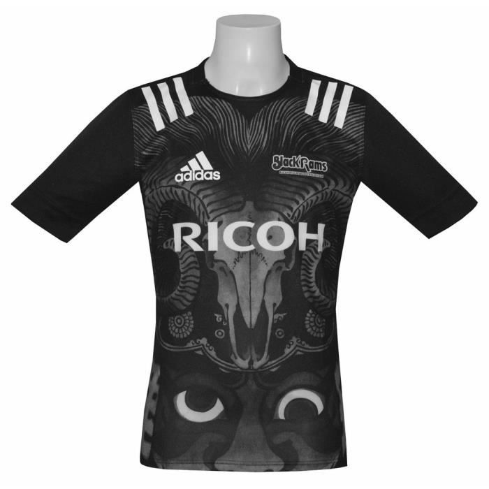 Maillot Rugby Adidas BlackRams Ricoh - Cdiscount Sport