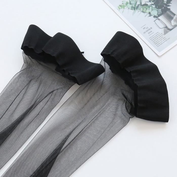 Bas Nylon Mousse Frisson LOT DE 2 PAIRES vintage Luxfin Taille 3 calze