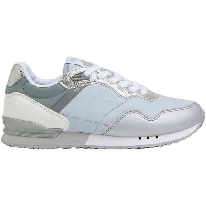 Basket PEPE JEANS 135626 Gris Femme Adulte Lacets Textile