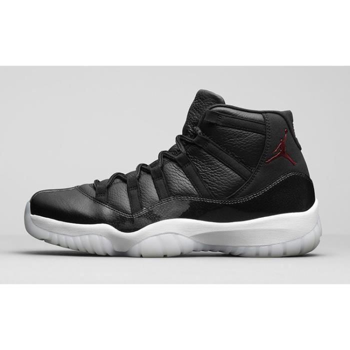 Baskets Air Jordan 11 Retro 72-10 Homme Chaussures Entraînement de Sport Noir