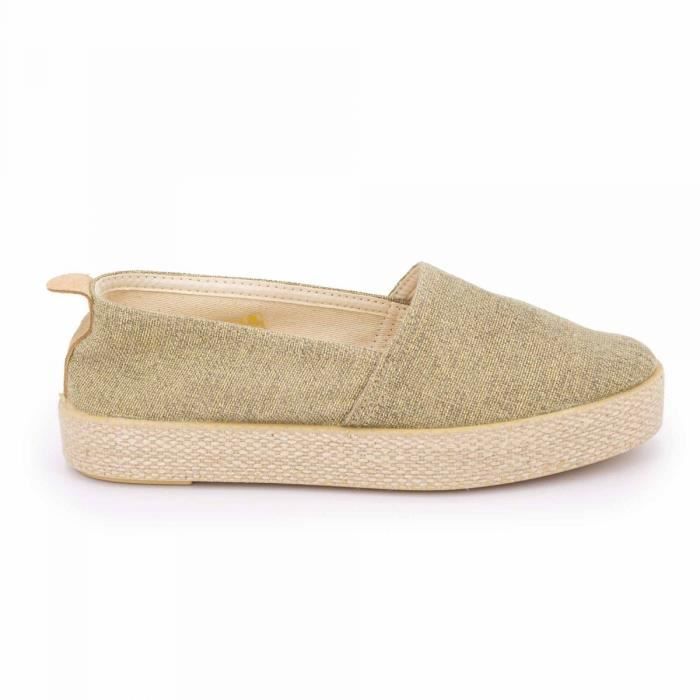 Mocassin toile femme top