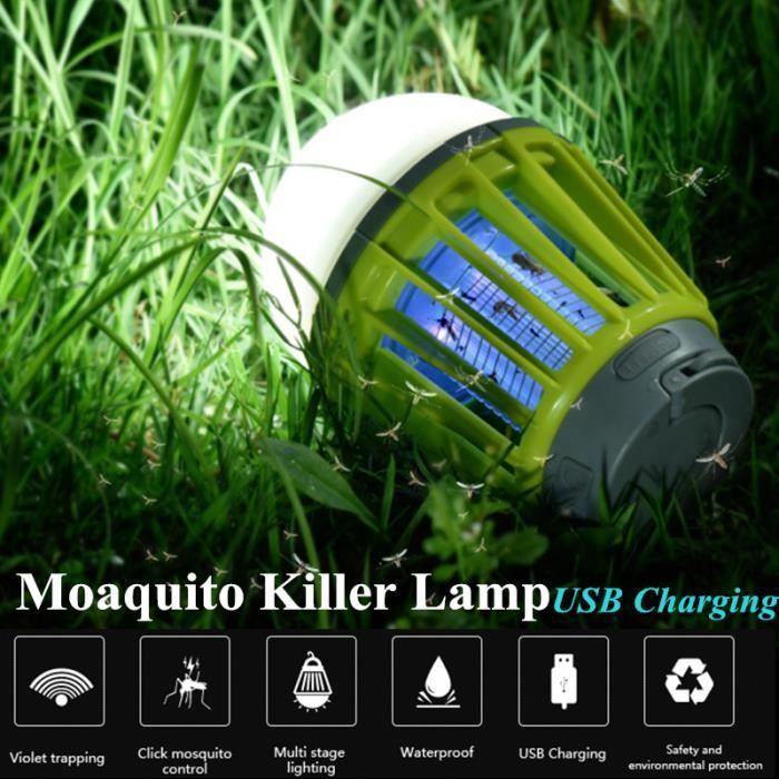 U Ampoule intelligente anti moustique jardin extérieur usb de nuit rechargeable